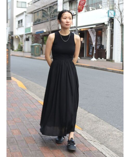 Ungrid(アングリッド)の「バックオープンドッキングワンピース(ワンピース・レディース・ブラック/グリーン系その他/その他1・FREE)」の12枚目の写真