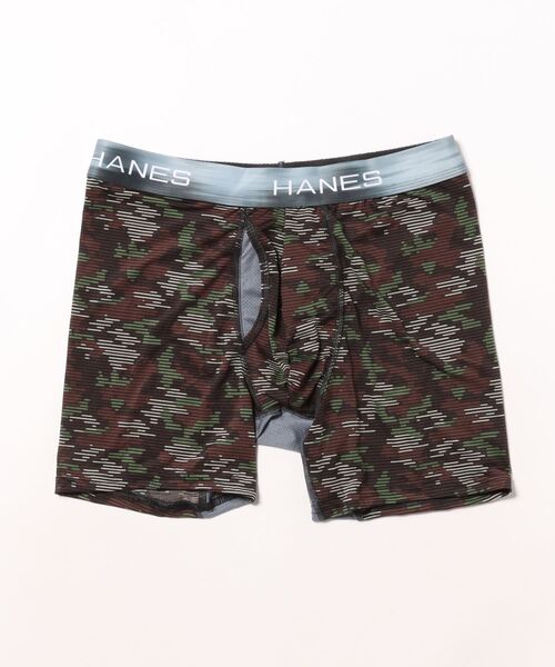 HANES（ヘインズ）の「【HANES/ヘインズ】【ムレない・スレない】トータルサポートポーチ ボクサーパンツ 特許構造 吸汗速乾 ポジションキープ（ボクサーパンツ・メンズ・ブラック/グレー/ネイビー/モスグリーン・LARGE/X-LARGE/MEDIUM）」の3枚目の写真