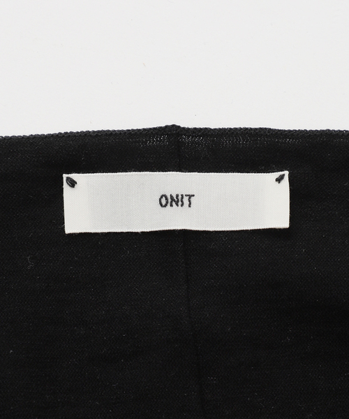 NOBLE onit コットンリネンVネックロングスリーブTシャツ