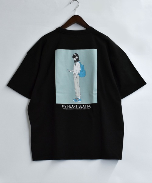 Starting Over（スターティングオーバー）の「oversize girls print  T-shirt/オーバーサイズ ガールズ  バックプリント クルーネック 半袖Tシャツ（Tシャツ/カットソー・メンズ・ブラック系その他2/グレー系その他/ホワイト/グレー系その他2/ブラック/ホワイト系その他/ホワイト系その他2/ブラック系その他/チャコールグレー・M/XL/L）」の7枚目の写真