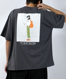 Starting Over | oversize girls print  T-shirt/オーバーサイズ ガールズ  バックプリント クルーネック半袖Tシャツ(Tシャツ/カットソー)