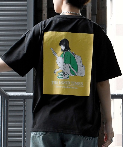 Starting Over（スターティングオーバー）の「oversize girls print  T-shirt/オーバーサイズ ガールズ  バックプリント クルーネック 半袖Tシャツ（Tシャツ/カットソー・メンズ・ブラック系その他2/グレー系その他/ホワイト/グレー系その他2/ブラック/ホワイト系その他/ホワイト系その他2/ブラック系その他/チャコールグレー・M/XL/L）」の5枚目の写真