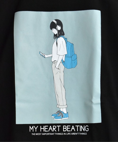 Starting Over（スターティングオーバー）の「oversize girls print  T-shirt/オーバーサイズ ガールズ  バックプリント クルーネック 半袖Tシャツ（Tシャツ/カットソー・メンズ・ブラック系その他2/グレー系その他/ホワイト/グレー系その他2/ブラック/ホワイト系その他/ホワイト系その他2/ブラック系その他/チャコールグレー・M/XL/L）」の13枚目の写真