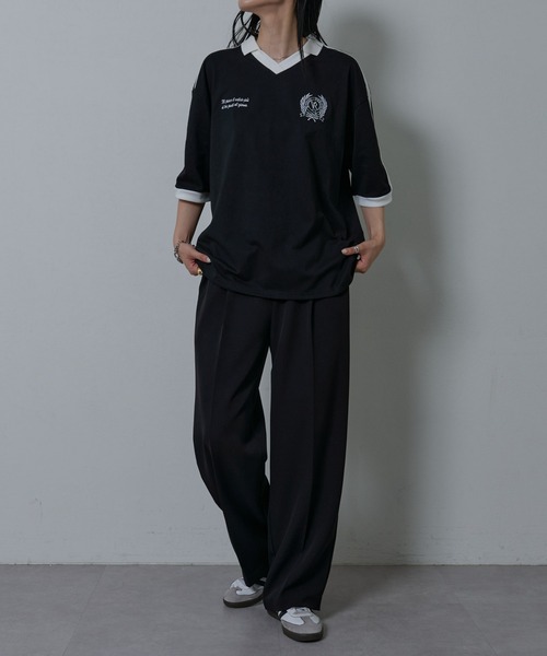 COLONY 2139（コロニートゥーワンスリーナイン）の「ラインスキッパー半袖T（Tシャツ/カットソー・メンズ・ホワイト/ブラック・MEDIUM/LARGE）」の16枚目の写真