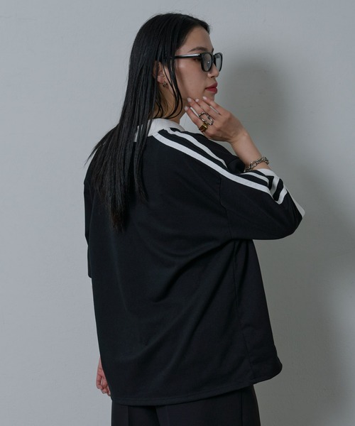 COLONY 2139（コロニートゥーワンスリーナイン）の「ラインスキッパー半袖T（Tシャツ/カットソー・メンズ・ホワイト/ブラック・MEDIUM/LARGE）」の4枚目の写真