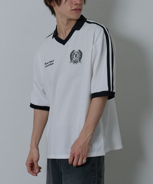 COLONY 2139（コロニートゥーワンスリーナイン）の「ラインスキッパー半袖T（Tシャツ/カットソー・メンズ・ホワイト/ブラック・MEDIUM/LARGE）」の8枚目の写真