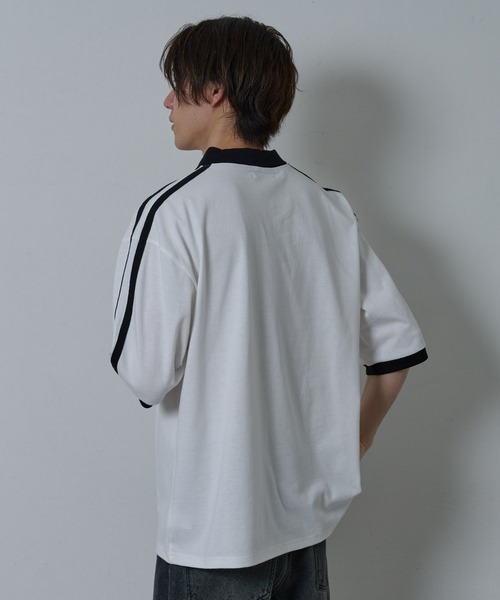 COLONY 2139（コロニートゥーワンスリーナイン）の「ラインスキッパー半袖T（Tシャツ/カットソー・メンズ・ホワイト/ブラック・MEDIUM/LARGE）」の9枚目の写真