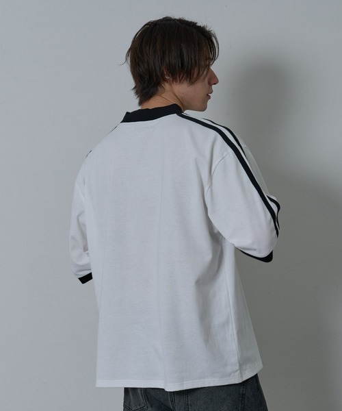 COLONY 2139（コロニートゥーワンスリーナイン）の「ラインスキッパー半袖T（Tシャツ/カットソー・メンズ・ホワイト/ブラック・MEDIUM/LARGE）」の10枚目の写真