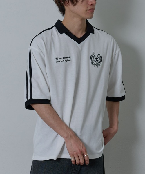 COLONY 2139（コロニートゥーワンスリーナイン）の「ラインスキッパー半袖T（Tシャツ/カットソー・メンズ・ホワイト/ブラック・MEDIUM/LARGE）」の11枚目の写真