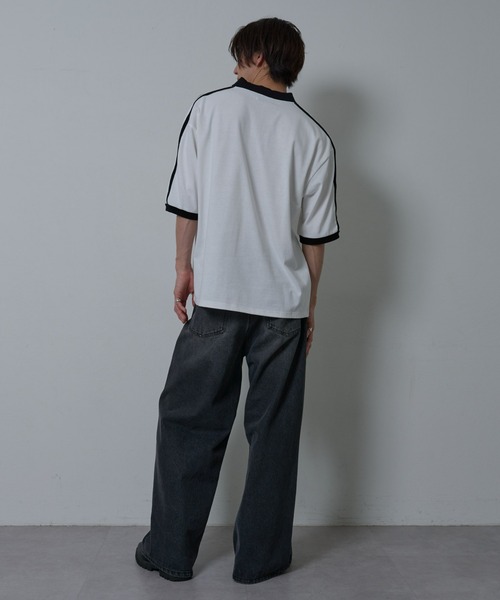 COLONY 2139（コロニートゥーワンスリーナイン）の「ラインスキッパー半袖T（Tシャツ/カットソー・メンズ・ホワイト/ブラック・MEDIUM/LARGE）」の19枚目の写真