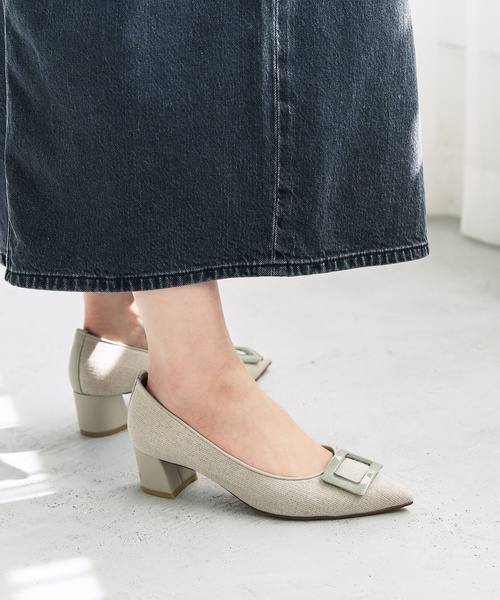 LE TALON（ルタロン）の「4.5cmクリアバックルパンプス（パンプス・レディース・グレー/ベージュ/ラベンダー・25cm/24.5cm/24cm/23.5cm/23cm/22.5cm/22cm）」の6枚目の写真