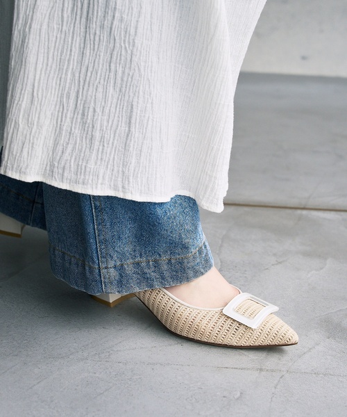 LE TALON（ルタロン）の「4.5cmクリアバックルパンプス（パンプス・レディース・グレー/ベージュ/ラベンダー・25cm/24.5cm/24cm/23.5cm/23cm/22.5cm/22cm）」の7枚目の写真