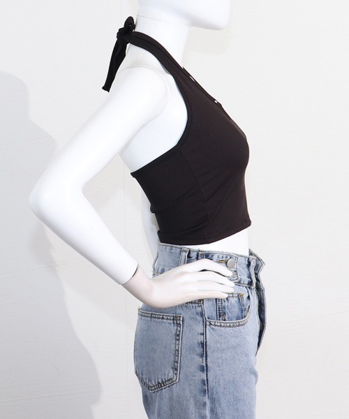 Miniministore(ミニミニストア)の「タンクトップ キャミソール セクシー美背(タンクトップ・レディース・ライトグレー/ブルー/ホワイト/ブラック/ダークグレー・FREE)」の14枚目の写真