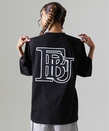 FUBU フブ ブランド ロゴ バック ワッペン 刺繍 胸ポケット付き アメカジ 半袖 Tシャツ ティーシャツ