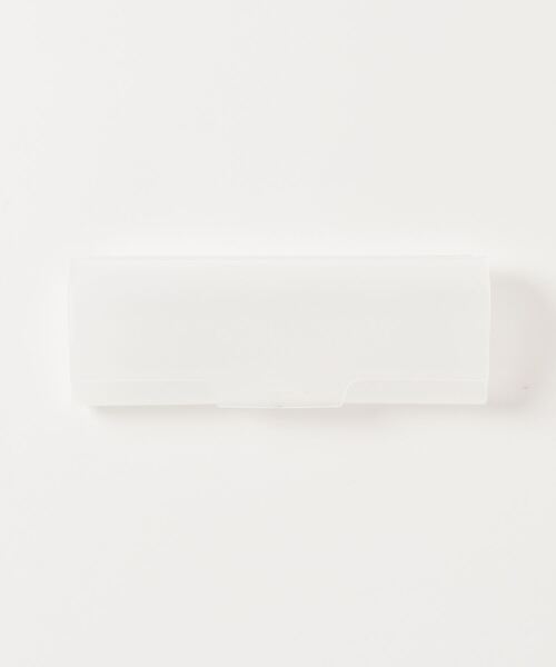 Chikashitsu +（チカシツプラス）の「【Chikashitsu +】square frame eyewear / 【チカシツプラス】スクエアフレームアイウェアーメガネ（メガネ・メンズ・シルバー・ONE SIZE）」の5枚目の写真