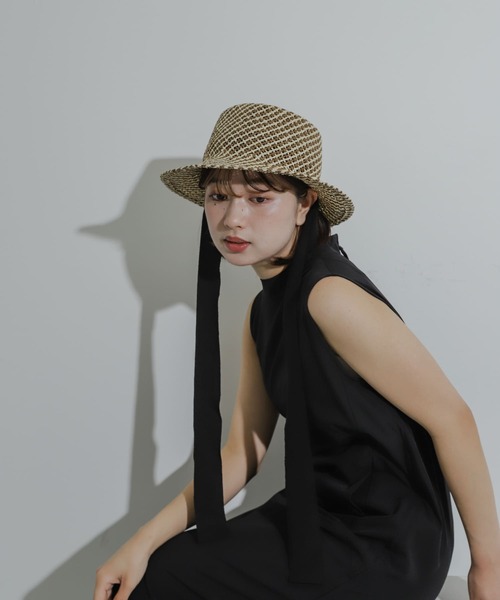 SENSE OF PLACE by URBAN RESEARCH（センスオブプレイスバイアーバンリサーチ）の「リボンツキハット（ハット・レディース・ブラウン系その他/イエロー系その他・ONE）」の17枚目の写真