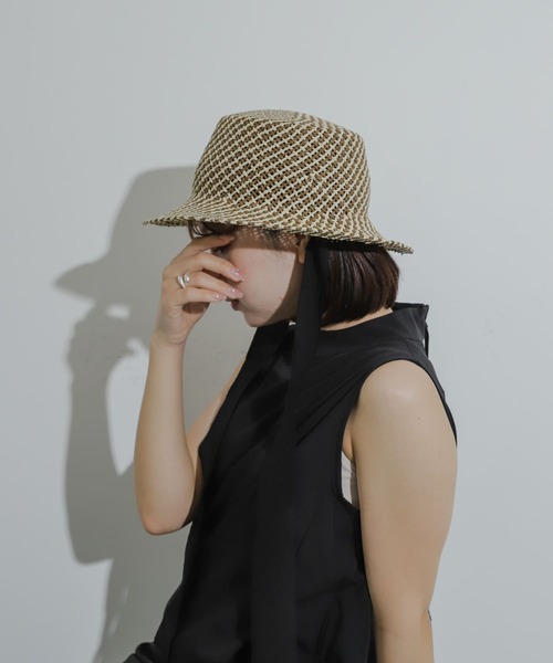 SENSE OF PLACE by URBAN RESEARCH（センスオブプレイスバイアーバンリサーチ）の「リボンツキハット（ハット・レディース・ブラウン系その他/イエロー系その他・ONE）」の18枚目の写真