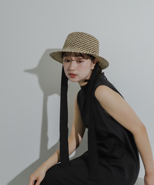 SENSE OF PLACE by URBAN RESEARCH（センスオブプレイスバイアーバンリサーチ）の「リボンツキハット（ハット・レディース・ブラウン系その他/イエロー系その他・ONE）」の3枚目の写真