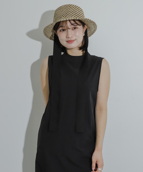 SENSE OF PLACE by URBAN RESEARCH（センスオブプレイスバイアーバンリサーチ）の「リボンツキハット（ハット・レディース・ブラウン系その他/イエロー系その他・ONE）」の5枚目の写真