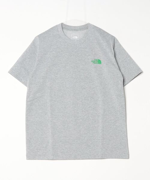 THE NORTH FACE(ザノースフェイス)の「ザ ノース フェイス THE NORTH FACE S/S Bandana Square Logo Tee_ショートスリーブバンダナスクエアロゴティー(Tシャツ/カットソー・メンズ・グレー/サックスブルー/ブラック/ホワイト×イエロー・S/M/L/LL)」の3枚目の写真