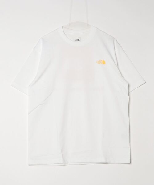 THE NORTH FACE(ザノースフェイス)の「ザ ノース フェイス THE NORTH FACE S/S Bandana Square Logo Tee_ショートスリーブバンダナスクエアロゴティー(Tシャツ/カットソー・メンズ・グレー/サックスブルー/ブラック/ホワイト×イエロー・S/M/L/LL)」の2枚目の写真
