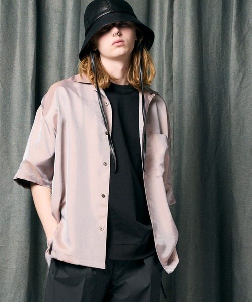 トップス MAISON SPECIAL Short Sleeve Shirt UNISEX》Prime-Over Layering Short Sleeve Shirt/プライム