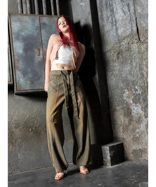 DURAS（デュラス）の「Cocoon jeans denim（デニムパンツ・レディース・グレー/グリーン・S/M）」の6枚目の写真