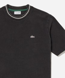 LACOSTE（ラコステ）の「配色リブニットインディゴ鹿の子 半袖Tシャツ（Tシャツ/カットソー）」