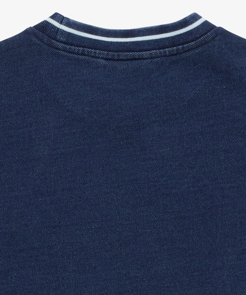 LACOSTE（ラコステ）の「配色リブニットインディゴ鹿の子 半袖Tシャツ（Tシャツ/カットソー・メンズ・ブルーグレー/チャコールグレー/ダークインディゴブルー・5/4/3/2）」の16枚目の写真