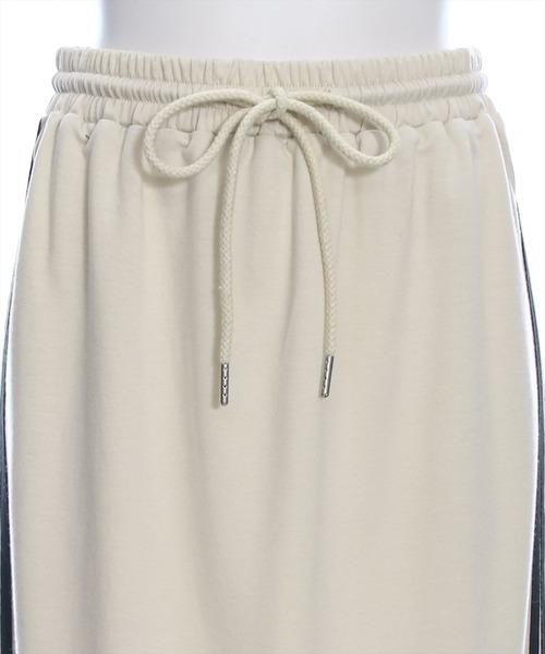 clear（クリア）の「ラインリボンスウェットIラインスカート[バレエコア カジュアル ガーリー]≪SS新作≫（スカート・レディース・グレー/アイボリー/ブラック・F）」の8枚目の写真