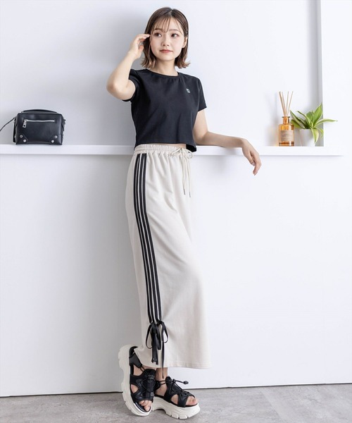 clear（クリア）の「ラインリボンスウェットIラインスカート[バレエコア カジュアル ガーリー]≪SS新作≫（スカート・レディース・グレー/アイボリー/ブラック・F）」の18枚目の写真