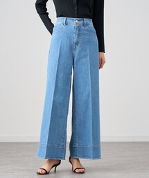 ストレッチデニムワイドパンツ