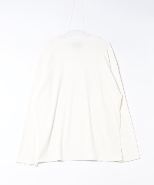 aimoha（アイモハ）の「aimoha men JACQUARD WIDE RIB Y-NECK TEE（Tシャツ/カットソー・メンズ・ホワイト/グレー/ブラック・MEDIUM/LARGE/X-LARGE/XX-LARGE）」の4枚目の写真