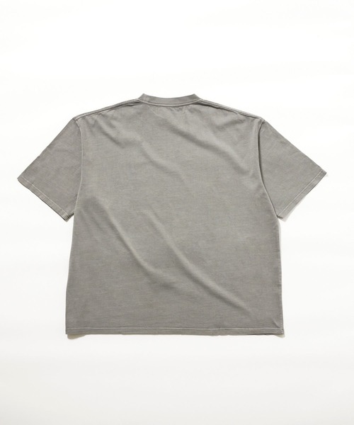 Ameno Auro(アメノアウロ)の「【Ameno Auro/アメノアウロ】16/綿天竺ピグメントビッグT(Tシャツ/カットソー・メンズ・ライトグレー/ブラック/ベージュ・L/M)」の8枚目の写真