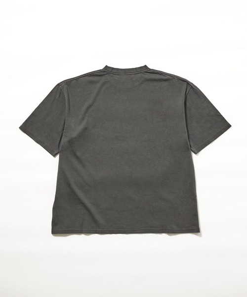 Ameno Auro(アメノアウロ)の「【Ameno Auro/アメノアウロ】16/綿天竺ピグメントビッグT(Tシャツ/カットソー・メンズ・ライトグレー/ブラック/ベージュ・L/M)」の9枚目の写真