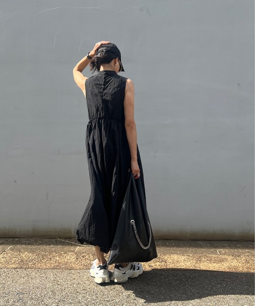 完売品　トゥモローランド WRITEWELL フレンチスリーブドレス 麻　M セール】 WRITEWELL TENT LINE フレンチスリーブドレス （ロング