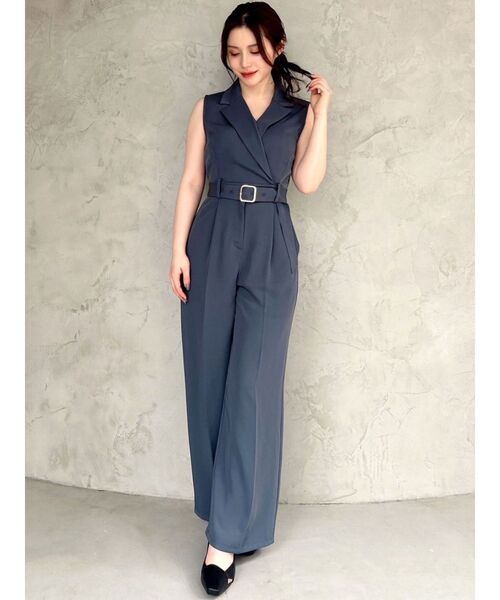 RESEXXY(リゼクシー)の「テーラーワイドコンビネゾン(つなぎ/オールインワン・レディース・ブラック/アイボリー/ブルー・SMALL/MEDIUM)」の7枚目の写真