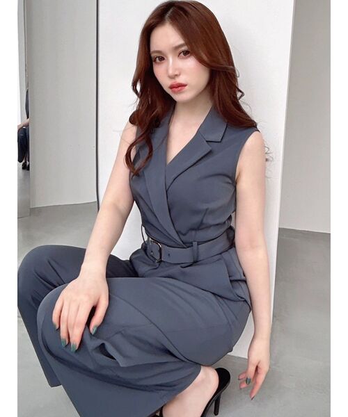 RESEXXY(リゼクシー)の「テーラーワイドコンビネゾン(つなぎ/オールインワン・レディース・ブラック/アイボリー/ブルー・SMALL/MEDIUM)」の14枚目の写真