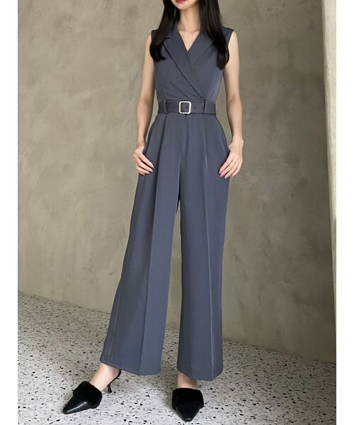 RESEXXY(リゼクシー)の「テーラーワイドコンビネゾン(つなぎ/オールインワン・レディース・ブラック/アイボリー/ブルー・SMALL/MEDIUM)」の21枚目の写真