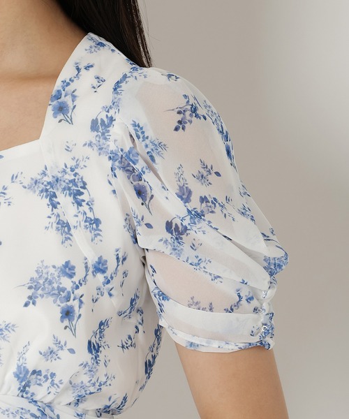 REDYAZEL（レディアゼル）の「フラワープリントワンピース（ワンピース・レディース・ブラック/ブルー/ピンク・SMALL/MEDIUM）」の15枚目の写真