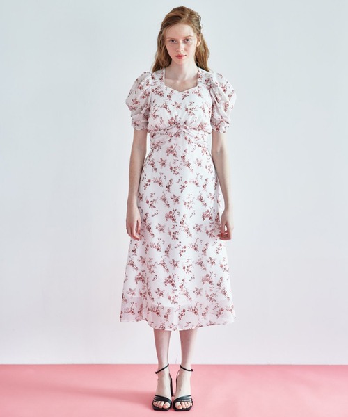 REDYAZEL（レディアゼル）の「フラワープリントワンピース（ワンピース・レディース・ブラック/ブルー/ピンク・SMALL/MEDIUM）」の17枚目の写真