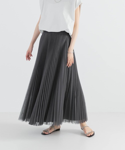 URBAN RESEARCH(アーバンリサーチ)の「チュールスカート(スカート・レディース・チャコールグレー/ブラック・MEDIUM)」の2枚目の写真