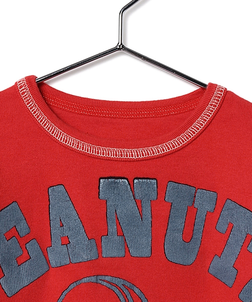 One deux boo（ワンドゥーブー）の「スヌーピー長袖Tシャツ　キッズサイズ（スウェット・キッズ・レッド/グレー/ナチュラル・130/100/120/110）」の5枚目の写真