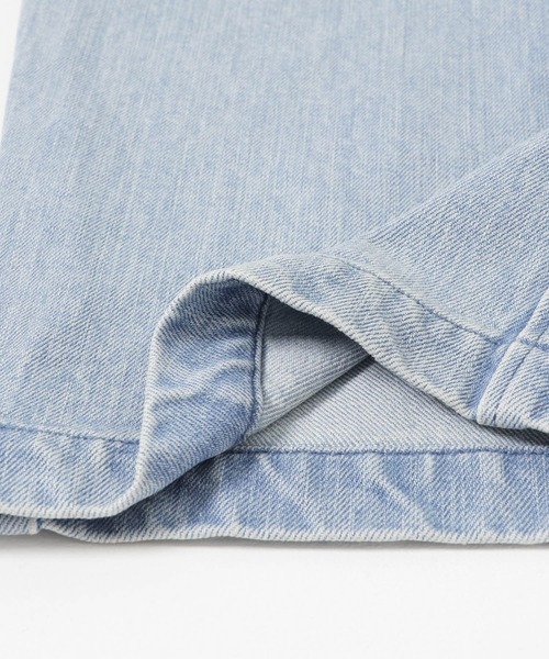 SEEALL（シーオール）の「SEEALL　DOCKERS BELTED 2 TACK PANTS（デニムパンツ・メンズ・ライトインディゴブルー・2/3）」の2枚目の写真