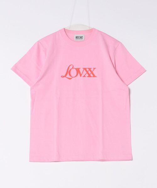 MIXXDAVID（ミックスディビッド）の「LOVXX Tシャツ（Tシャツ/カットソー・レディース・ピンク/ブラック/ホワイト・M/L/S）」の3枚目の写真