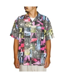 CALEE(�L�����[)��R/P ALLOVER PATTERN CROSS OVER SH(�V���c/�u���E�X)