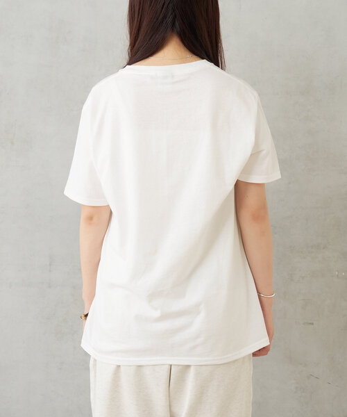 BIRTHDAY BAR（バースデイバー）の「monmon Tシャツ（ルームウェア/パジャマ・レディース・ホワイト/ネイビー・0）」の21枚目の写真