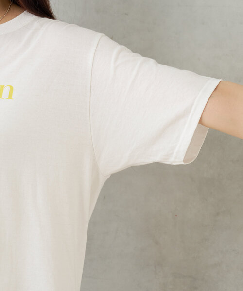 BIRTHDAY BAR（バースデイバー）の「monmon Tシャツ（ルームウェア/パジャマ・レディース・ホワイト/ネイビー・0）」の17枚目の写真