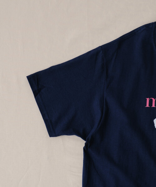BIRTHDAY BAR（バースデイバー）の「monmon Tシャツ（ルームウェア/パジャマ・レディース・ホワイト/ネイビー・0）」の5枚目の写真