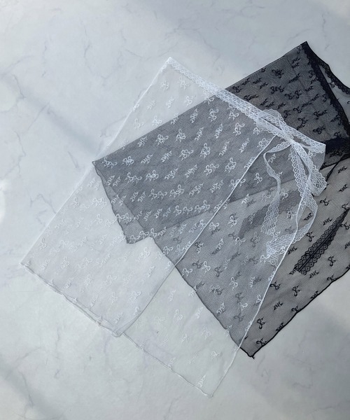 AS KNOW AS plus（アズノゥアズプラス）の「リボンチュールラップスカート【ZOZOTOWN限定アイテム】（スカート・レディース・オフホワイト/ブラック・FREE）」の18枚目の写真